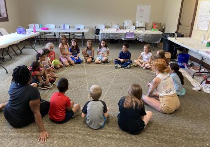 Children in a circle