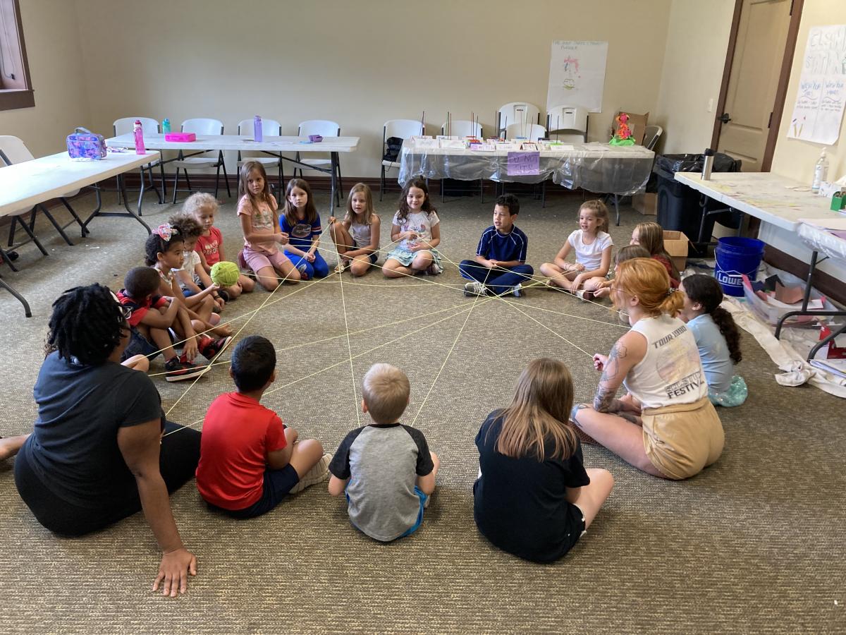 Children in a circle